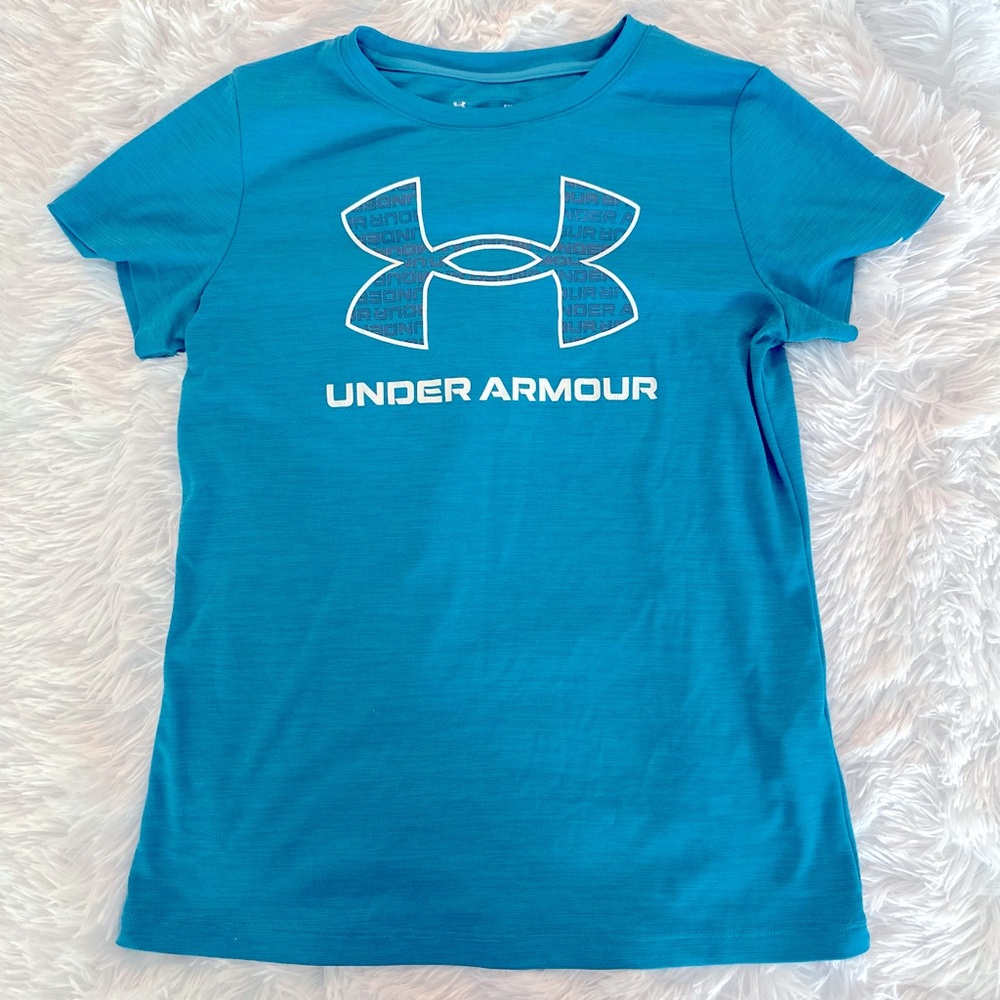 Under Armour Blue Short Sleeve Tee Athletic Wear